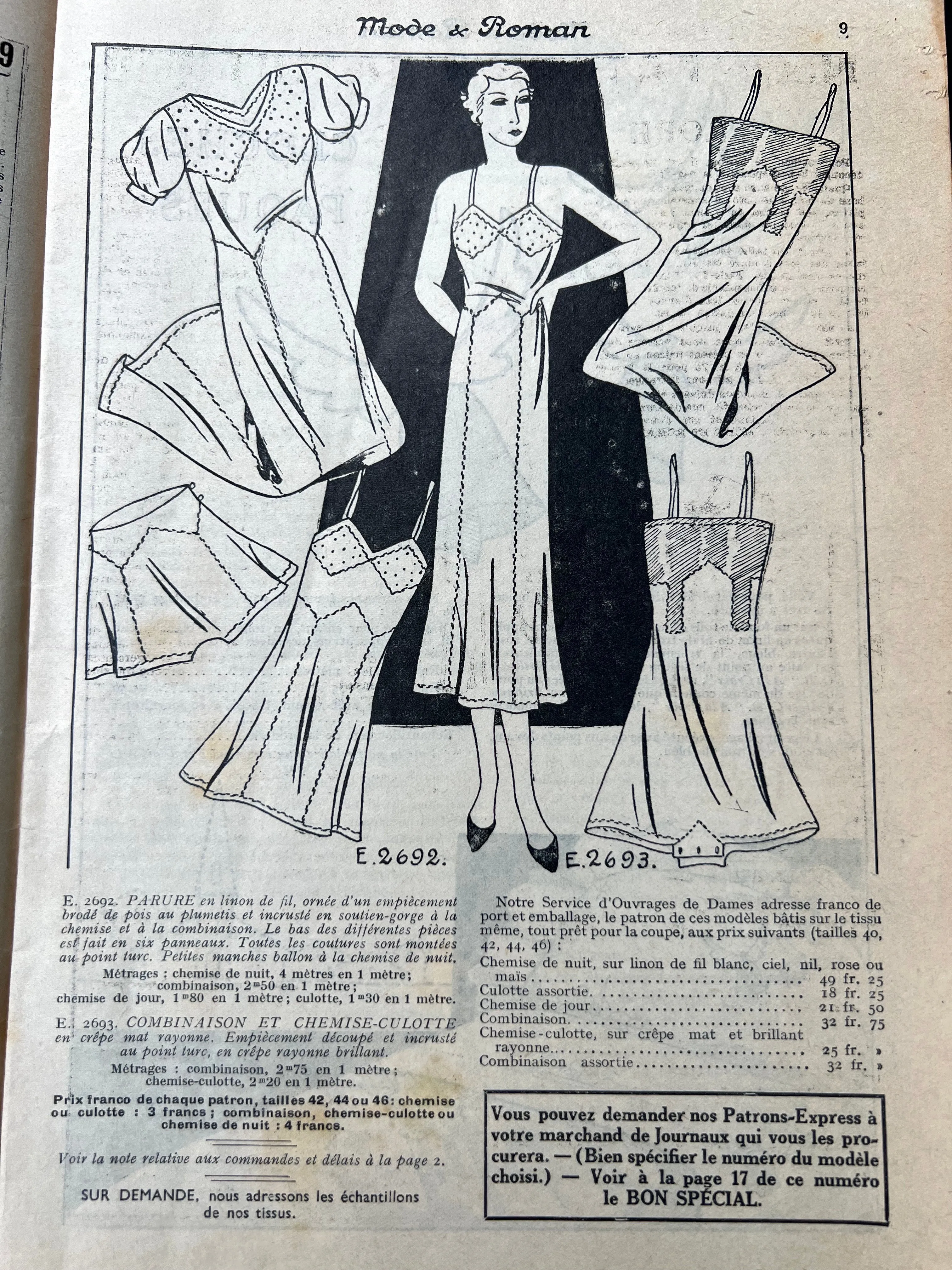 Card Game on Cover of March 1936 French Magazine Mode & Roman