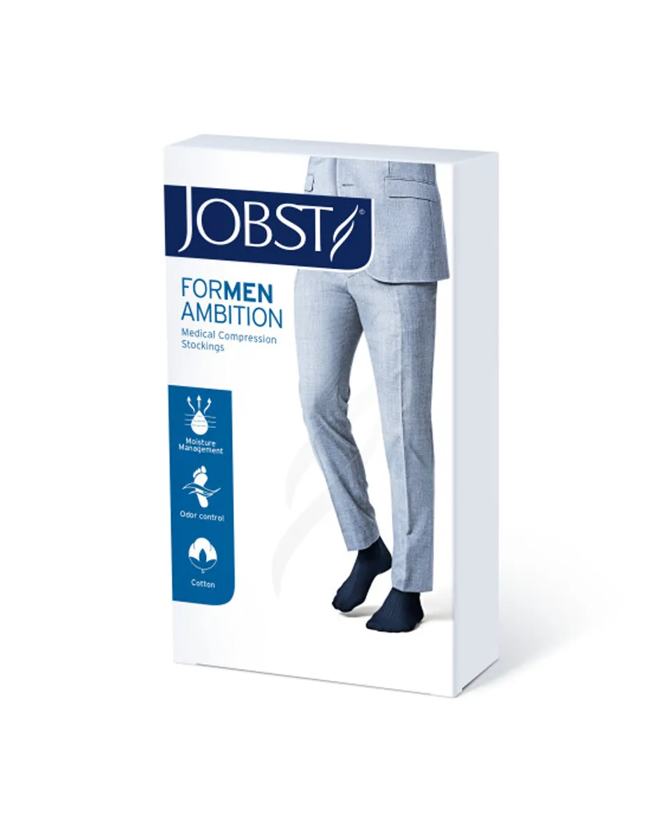 Jobst for Men Ambition Softfit Knee High Ribbed 30-40 mmHg - CLEARANCE