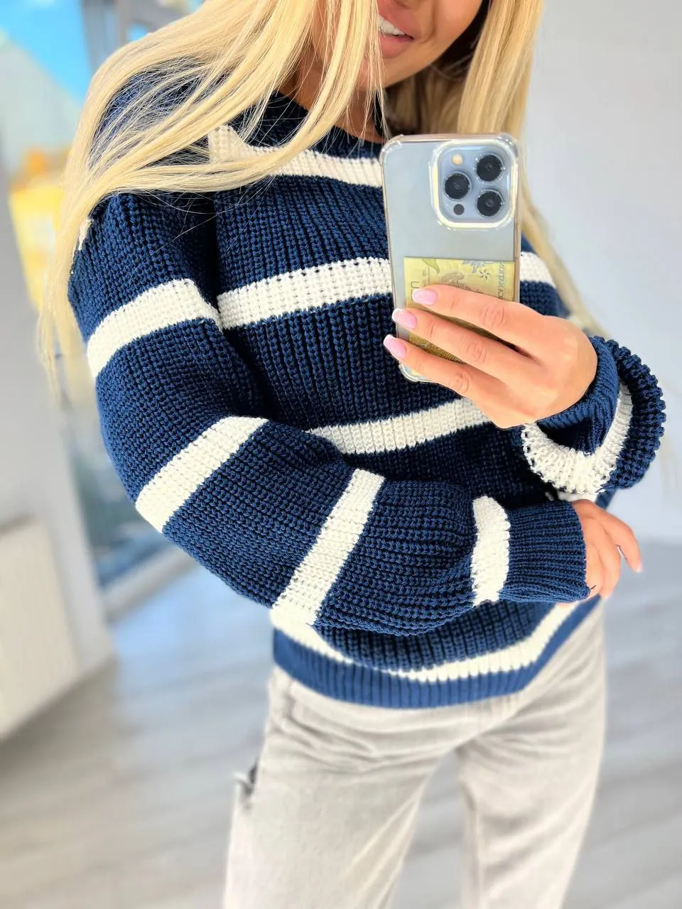 Knitted Fashion Sweater Stylish Autumn Winter